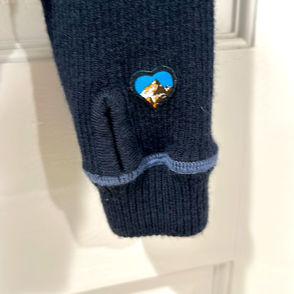 KUHL 100% Merino Wool navy full-zip jacket with thumb holes - Picture 2 of 6